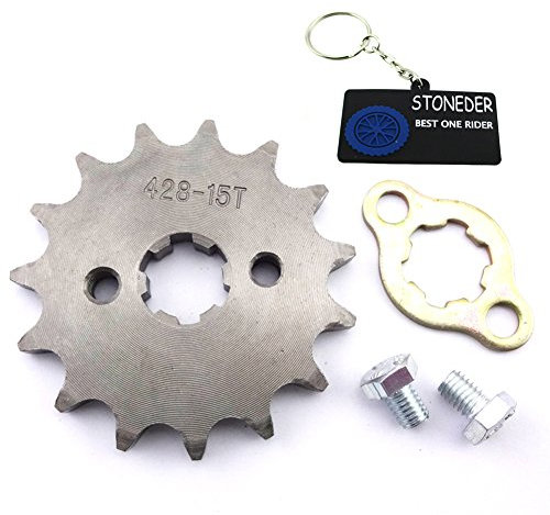STONEDER 428 15 Zähne 17 mm Kettenrad vorne für 50 cc 70 cc 90 cc 110 cc 125 cc 140 cc 150 cc 160 cc Motor ATV Quad Pit Dirt Trail Bike