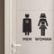 Adesivi Toilette WC Bagno Uomo Donna Adesivo da Parete supereroi Batman wonder woman Stickers Muro Decorazione Domestica Porta Casa