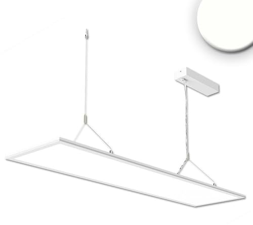 LED Büro Hänge-/ Pendelleuchte Panel Up+Down, 20+20W, 30x120cm, weiß, UGR19, 4000K, dimmbar, eckig