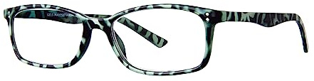 Scojo New York Gels Manhattan Reading Glasses, Handmade Scratch Resistant Readers for Women and Men, Mint Licorice - 1.50x