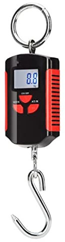 CTCOIJRN Mini Bilancia Elettronica Digitale in Acciaio Inossidabile con Bilancia a Gancio for Pesce, Gru a Sospensione LCD, bilanciamento del Peso (Color : Argento, Size : Talla ?nica)
