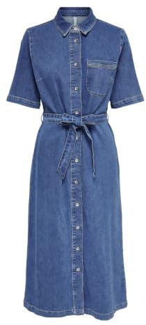 Onllana S Long Dress DNM Rea258 Noos, Media Blu Denim, XXS