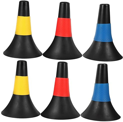 MUSISALY Mini-fußballmarkierungshütchen Aus Kunststoff Trainingshütchen Für Agility Sicherheitshütchen Für Sport Satz Mit 6 Stück