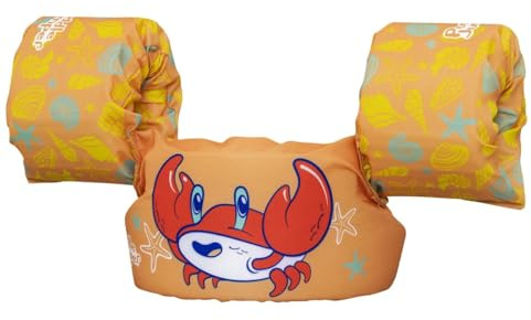 Bestway 9012Q Giubbino da nuoto per bambini Puddle Jumper con braccioli, arancione