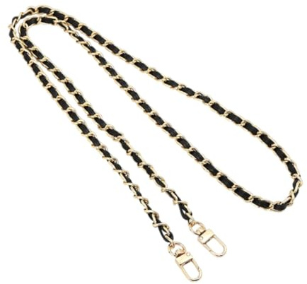 Fenteer Ersatz Taschenkette,Comforty Taschengurt Gold für Taschen,Handtaschenketten, Taschenriemen Flacher, Tasche Schulterriemen