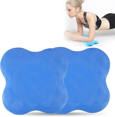 2 Stücke Kniekissen Yoga, yoga zubehör,rutschfest Knieschoner Matte Set Verschleißfesteschützt die Knie, Hände, Handgelenke und Ellbogen