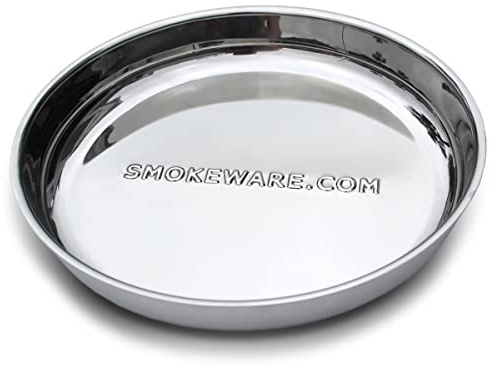 BBQ Plus Smokeware Kamado Joe Poêle à égoutter en acier inoxydable épais et robuste Taille L/classique 35,6 cm