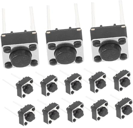 Cabilock 100pezzi Pulsante Micro Scatto Per Pcb Sostituzione Interruttore Levetta