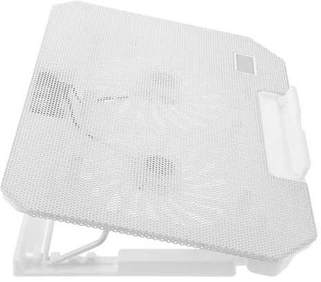 Gatuida Adjustable Laptop Cooling Stand for Devices Silent Fan Ergonomic Design and Ventilated Support for Gaming and Work