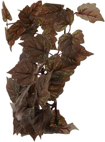 HANABASS Plante Artificielle Suspendue pour Reptile avec Ventouse Décor Terrarium et Sécurisé pour Habitat de Lézards Serpents Tortues et Amphibiens