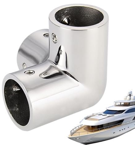Marine-Handlauf, 3-Wege-Verbinder, 3-Wege-Edelstahl-Marine-Zubehör, Bootsgeländer-Hardware, für Schiffsgeländer, Dock-, Camping, Alltag, Abenteuer, Reisen, Autoreisen, Arbeit, Innenausstattung