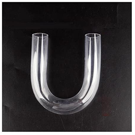 RenCehn 1 Unidad de racores acrílicos en Forma de U for Tubo de Gas for Acuario - Conector de Tubo Redondo rígido Transparente (diámetro Exterior 20-32 mm)(32mm)