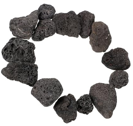 Ciieeo Natural Volcanic Stone Decoration 300g Pack 2-4cm Porous Aquarium Rocks for Plant Pots Bonsai and Garden Landscaping