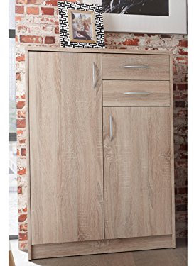 möbelando Kommode Beistellschrank Anrichte Standschrank Holzkommode Schrank Olli IV Sonoma-Eiche