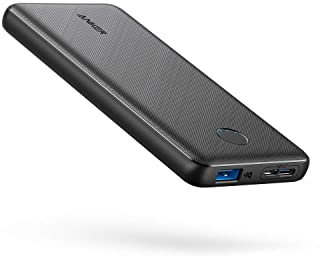 Anker Powerbank 10000mAh, PowerCore Slim 10000, extrem dünner externer Akku, High Speed PowerIQ und VoltageBoost Ladetechnologien, Power Bank für iPhone, Samsung Galaxy und mehr