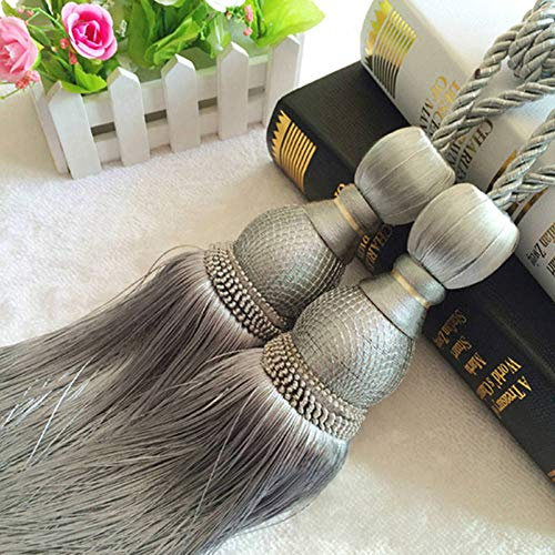 Fermatende Corda 2 Pezzi Oro Appeso Palla 11 Colori Gancio per Tende Appeso Palla Fasciatura Frustata Decorazione Lobbing Nappa Decorazione della Casa 3