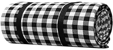 Karierte Picknickdecke Wasserdicht Sanddicht Stranddecke Plaid Extra Groß Campingmatte Tragbar Picknickware Waschmaschinenfest Zum Draussen Reise Wandern 150 X 200 Cm / 200 X 200 Cm (L, Xl)