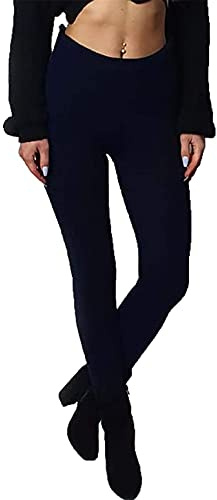 FAIRY TRENDZ LTD Kvinnors full längd stickade leggings damer jul vinter snö mode facncy byxor