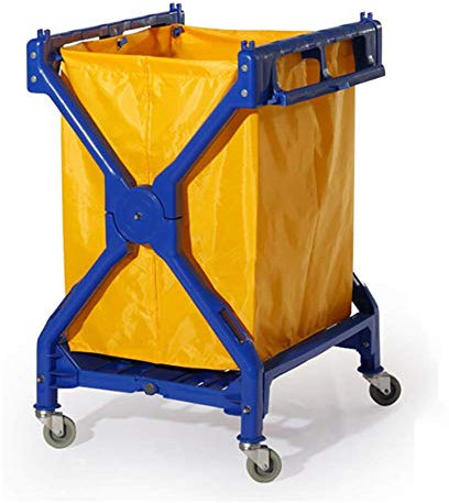 AUNEVN Chariots Mobiles, Ménage Servant Panier Commercial Pliale Pliable X- Panier de Linge de Chariot Rouleau de Linge Blanchisserie Avec Roulettes, Capacité de Charge de 220 Lb