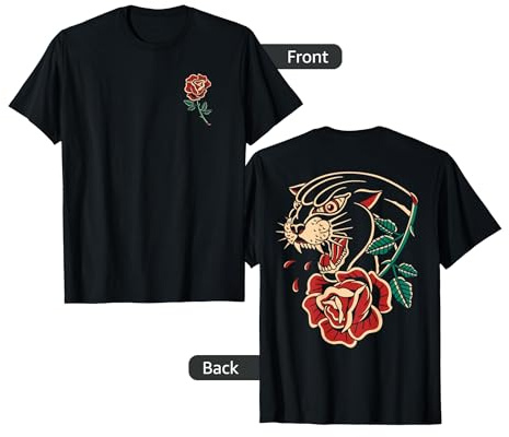 Panther Rose Traditional Tattoo Artist Tattoo Ink Old School T-Shirt