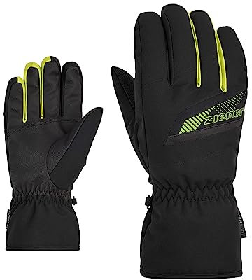 Ziener Herren Gordan Ski-Handschuhe/Wintersport | wasserdicht atmungsaktiv, black.lime, 8