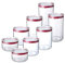 TATAY Set di 8 barattoli per alimenti da cucina (2x0,5L, 2x1, 2x1,5L, 2x2L), Senza BPA, Adatto per Lavastoviglie, Impilabili, Trasparente, Rosso