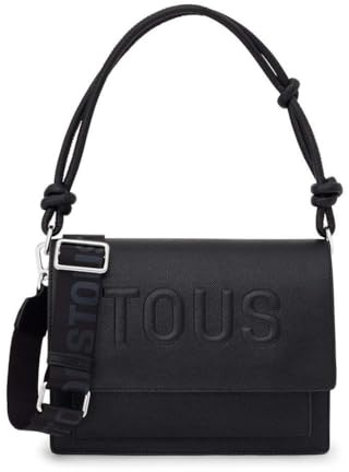 TOUS Bandolera Mediana Audree Negro, Para Mujer, Medidas 18 x 25 x 12,5 cm, Colección Tous La Rue New