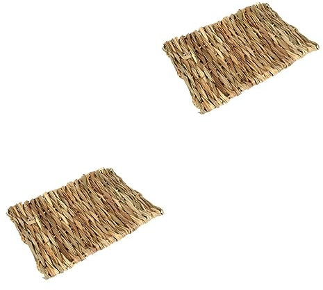 FRCOLOR 6 Piezas Cama De De Conejito Almohadillas De De Conejo Juguetes para Masticar Conejo Suministros De Conejito Esteras De Tejidas para Hámster Ropa De Cama De
