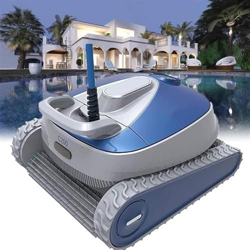 Aspirateur robot automatique de piscine, robot de nettoyage de piscine à escalade murale avec cordon flottant de 50 pieds, aspiration puissante dure 90 minutes, idéal pour les piscines hors sol