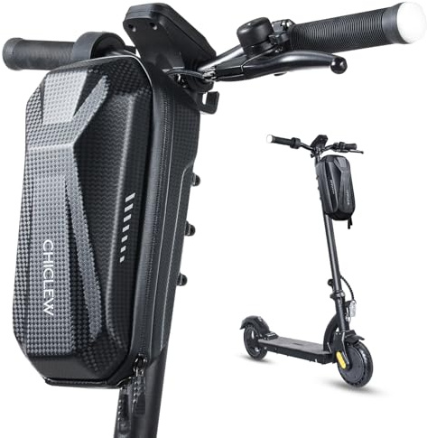 CHICLEW 3L Große Kapazität E Scooter Tasche, Schnellverschluss Tragbare E Roller Tasche, wasserdichte Lenkertasche Escooter für Segway, Ninebot, Xiaomi, Mijia