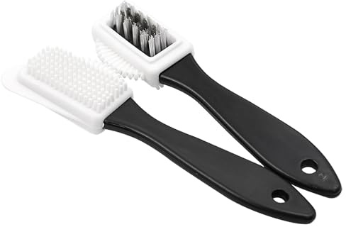 Ieron 2er-Pack hochwertige 4-seitige Wildlederbürste und Radiergummi für Schuhe, multifunktionale Nubukbürste, Messing- und Nylonborstenbürste, Reinigungsbürste für Wildleder- und Nubukschuhe