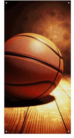 Basketball Background Door Banner Decorative Welcome Door Covers Sign Pattern Front Door Sign Banner Party Background Banner Backdrop Porch Hanging Sign Party Supplies