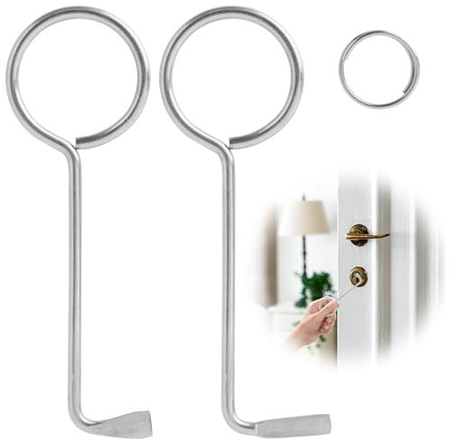 Annlopy 2 pcs passepartout chiave universale lockpicking set grimaldello automatico professional,Chiavi da Barba per Apriporta, per Vigili del Fuoco e Locksmith