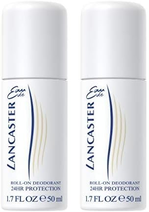 LANCASTER EAU DE LANCASTER - Desodorante roll-on para hombre y mujer - Para todo tipo de pieles- 50 ml (Paquete de 2)