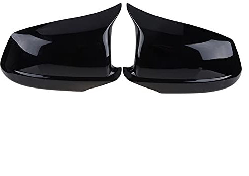 Spiegelkappen,Auto Rückspiegel Abdeckung Rückspiegelkappe Flügelseitenspiegelabdeckung fit gebrauch für BMW 5-Serie F10 F11 F18. Vor -LCI 2010-2013. Auto Zubehör(Glossy Black)