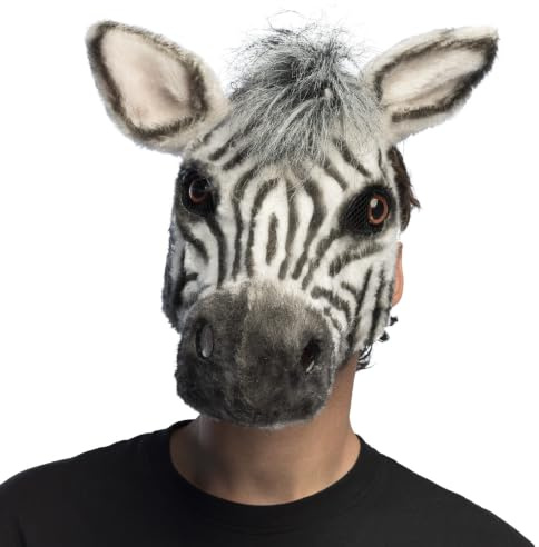 Boland Masque animal en peluche pour adulte, demi-masque robuste pour costumes, carnaval, fête à thème ou Halloween