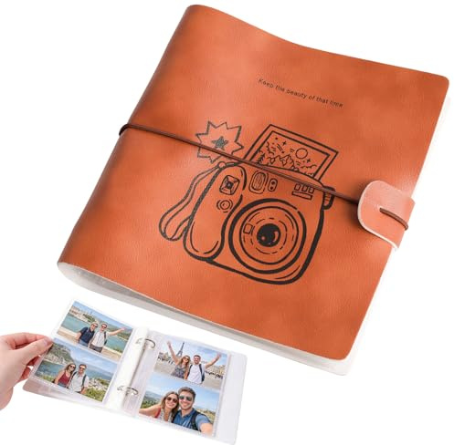200 Raster Taschen Mini Fotoalbum kompatibel für Fujifilm Instax Mini9,Mini8 、 Mini90,Mini25,Mini11, kompatibel für Polaroid Fotoalbum,Wird zur Aufbewahrung von Fotoalben Verwendet