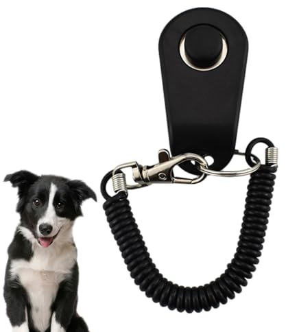 Generisch Hundetrainings Clicker – 2.56 Inches ABS Edelstahl, Verstellbares Armband | Kompakter Trainings Clickers Für Hunde Katzen Langlebig Leicht Zu Tragen Für Effektives Training Und Bindung