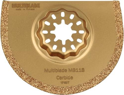 Multiblade Lame de scie universelle en métal dur (pierre, bois, béton cellulaire, colle, mastic)