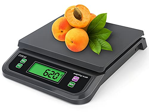 ZCXBHD Bilancia Digitale da Cucina 30kg/1g Plastica ABS Elettronica Precisione con Funzione PCS Tare, Display LCD, Peso per Alimenti Cottura Frutta