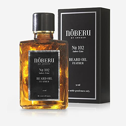 Noberu Of Sweden Leichtes Bartöl, Bernstein, Limette, 30 ml, Einzigartig, Standard