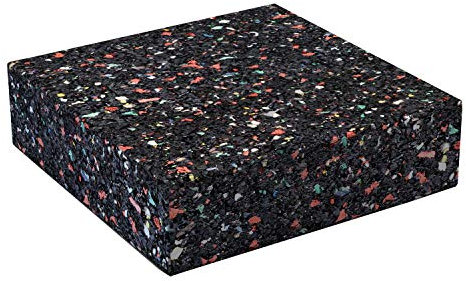 DEMMELHUBER Terrassenpads Gummigranulat auf Recyclingbasis Pad Gummipad (50 Stück, 90 x 90 x 20 mm)