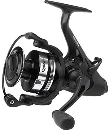 DAM Quick 1 BC Low Profile Reel, Angelrolle, Low Profile Baitcast Rollen, Raubfischangeln, Hecht, Barsch, Zander, Unisex, Schwarz, 201 | 6.4:1
