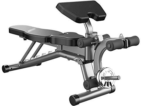 Kleine Kurzhantel-Hantelbank - Schwarz Multifunktions-Bankpresse für Heimtraining Bank Fitness-Hantel
