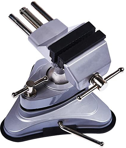 Rotating Suction Table VICE Bench 360° Adjustable Top Swivel Professional Workshop JAW Clamp DIY Holder Mini Vise Locksmith Hobby Craft Electronics Workshop Hand Tools Cup Base UK Free P&P