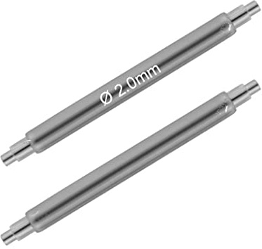 masar 22mm Durchmesser 2.0mm Federstege für Uhren, Watch Fat Spring Bars, federsteg, federstift Uhrenarmband Xds Ø 2,0 mm, 2mm Edelstahl 316L – 1,1 mm, 2 Stück, 22 mm