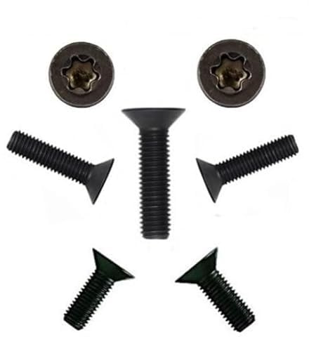 Senkkopfschrauben DIN 965 TORX Edelstahl A2 SCHWARZ M3 M4 M5 M6 Schwarz Brüniert Senkschrauben (50, 4 x 6)