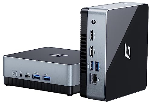 CyberGeek Nano A1 Mini PC, Mini computadora Intel 12th Alder Lake N100, 16 GB DDR4 RAM 1 TB PCIe SSD pequeña PC, Mini computadora Compatible con visualización Dual 4K, USB3.0/WiFi 6/BT5.2/RJ45/VESA