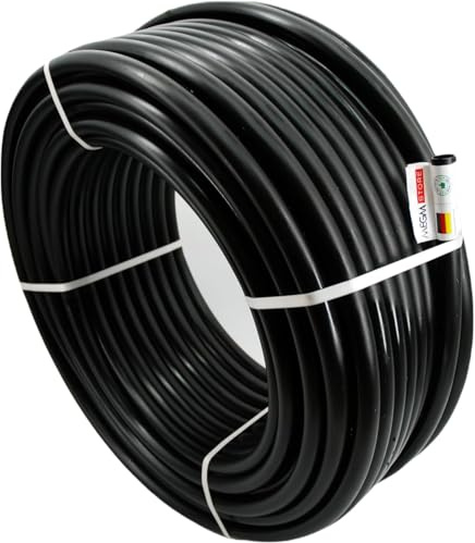 Megaa store Rohr PN6 Bewässerung Wasserleitung 6 BAR | M16 M20 M25 M32 Verlegerohr Versorgungsleitung 10m bis 100m (16mm x 10m)