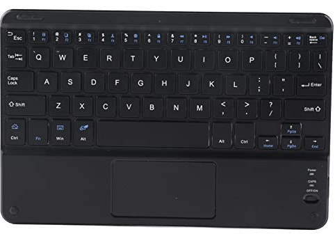 Tastiera Touchpad Wireless, Tastiera Touchpad Portatile Per Tablet Bluetooth E Tastiera Bluetooth Sottile E Pieghevole Per Laptop con Design a Forbici, Tastiera Bluetooth Per Laptop a Risparmio Energe